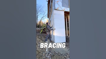 Easy! This is how we braced our ICF wall! #diy #construction #tools