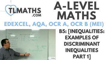 A-Level Maths: B5-16 [Inequalities: Examples of Discriminant Inequalities Part 1]