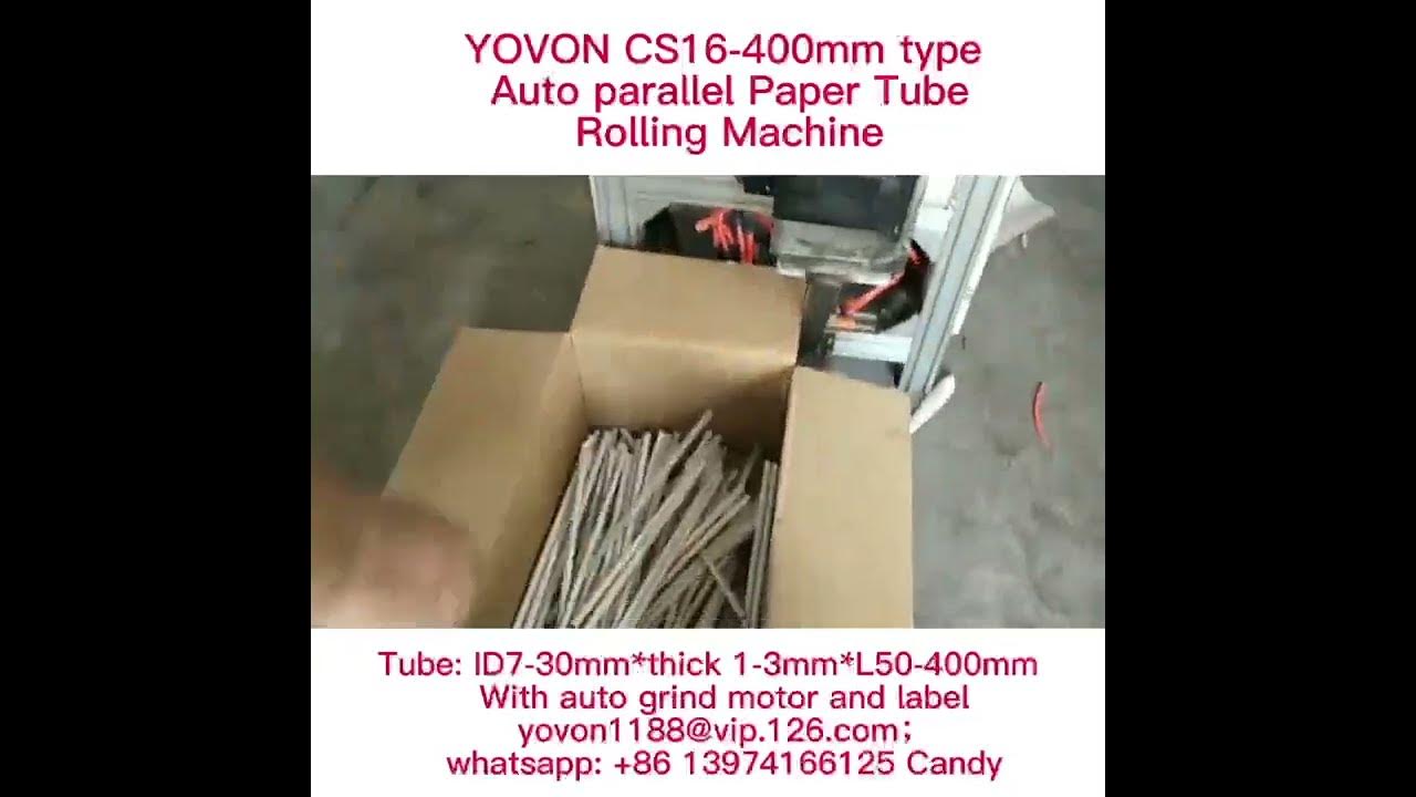 YOVON ID730 mm Auto parallel Paper Tube Rolling Machine YouTube