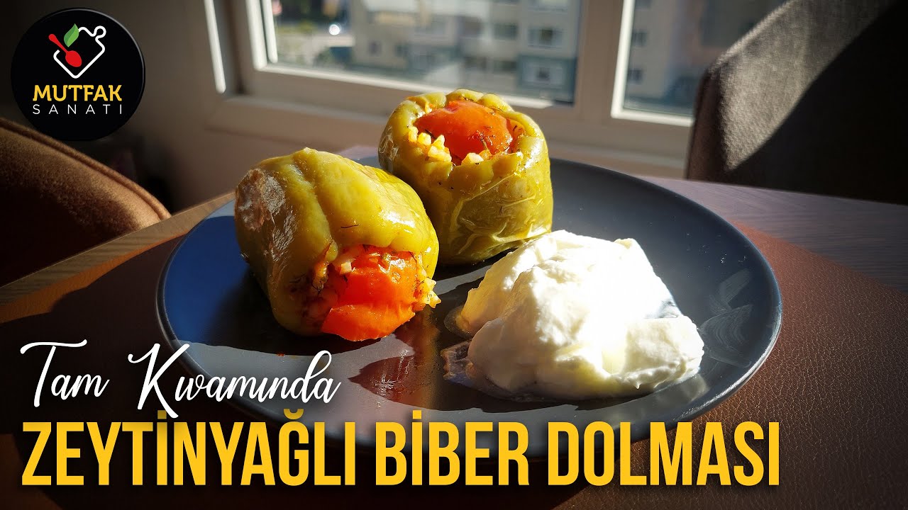 ZEYTİNYAĞLI BİBER DOLMASI TARİFİ – Tam Kıvamında! | Yemek Tarifim