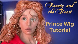 Disney Beauty and the Beast - Prince Adam Cosplay Wig Tutorial - Acrylic Paint Wig Dye