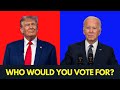 If Election Day Was Tomorrow. Who Would You Vote For, Donald Trump or Joe Biden?
