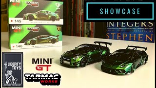 Showcase - Mini GT || LBWK Nissan GT-R & LBWK Lamborghini Huracán GT 'Magic Green'