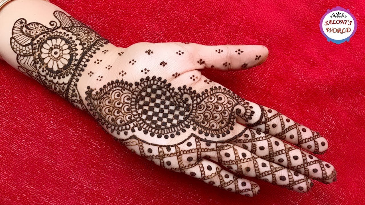 Latest Arabic Henna Mehendi Designs For Hands Simple Gol Tikki
