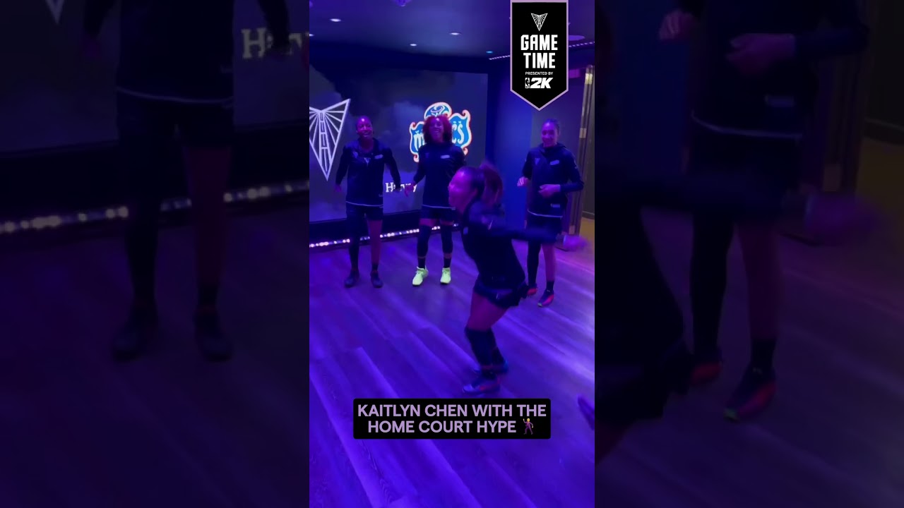 Kaitlyn Chen Stays Pulling Out the Fancy Footwork 🕺 #goldenstatevalkyries #shorts #wnba
