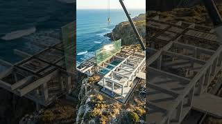 🌅 Infinity Cliff Mansion! #dreamhouse #architecture #construction #cinematic #home #viral #ai