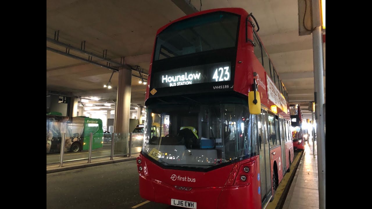 London Bus Route - 423 - Heathrow Terminal 5 - Hounslow Bus Station