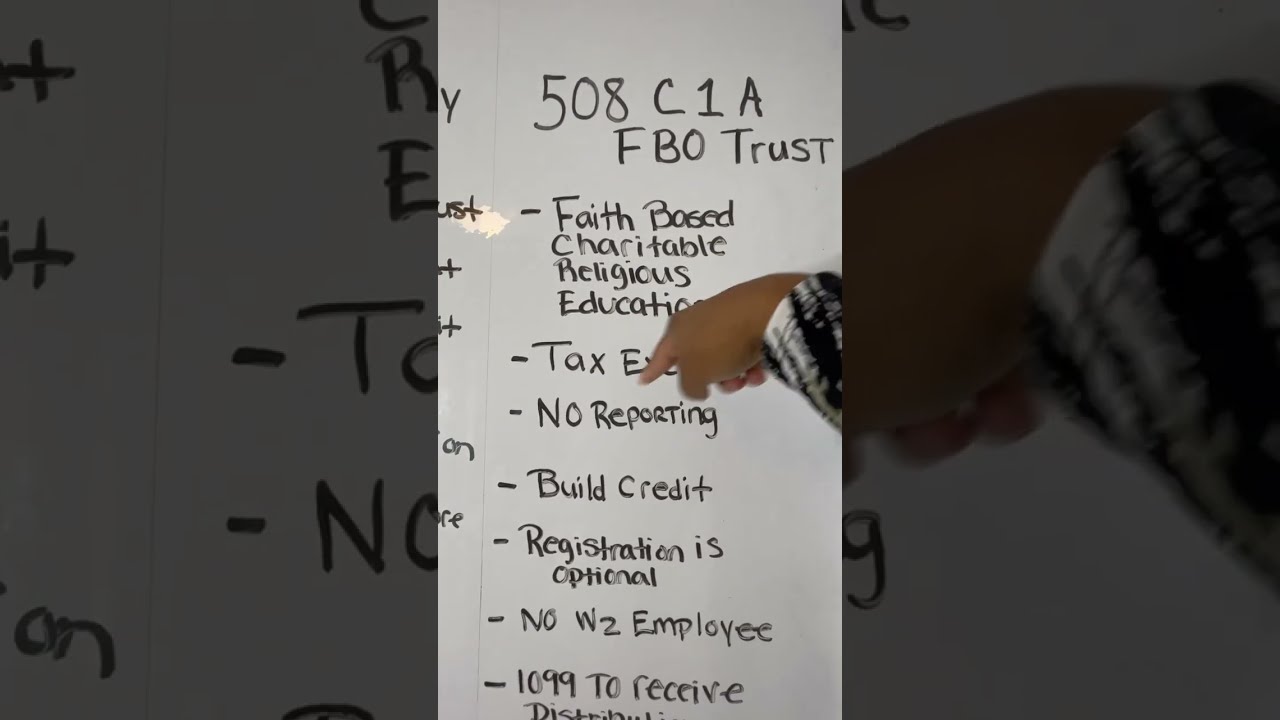 Part 1 Let S Talk About A 508 C1A Designated TRUST Go See 2