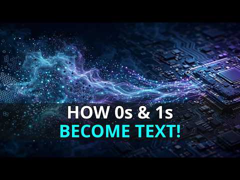 How Computers Understand Text | Letters to Binary Code (0 and 1)