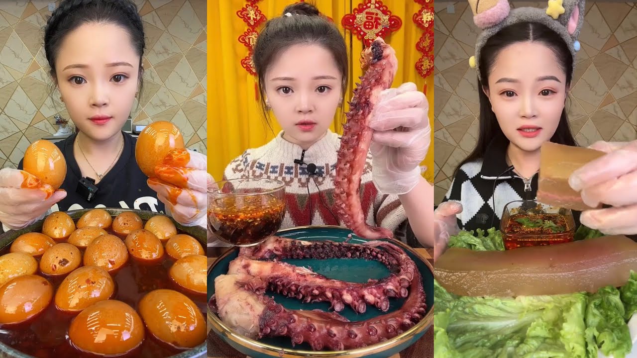 ASMR MUKBANG | Red Braised Pork Belly 