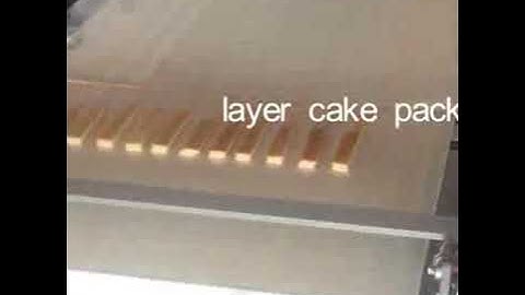 Layer cake process and packaging machine, cake flow packing equipment, HFFS