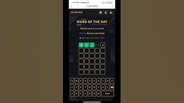 All Binance word of the day Answers | Binance launchpad | check details