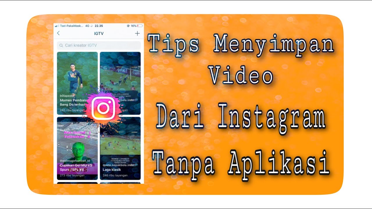 Download Video Instagram Online Tanpa Aplikasi Tips Download Video Instagram Tanpa Aplikasi Tambahan - YouTube