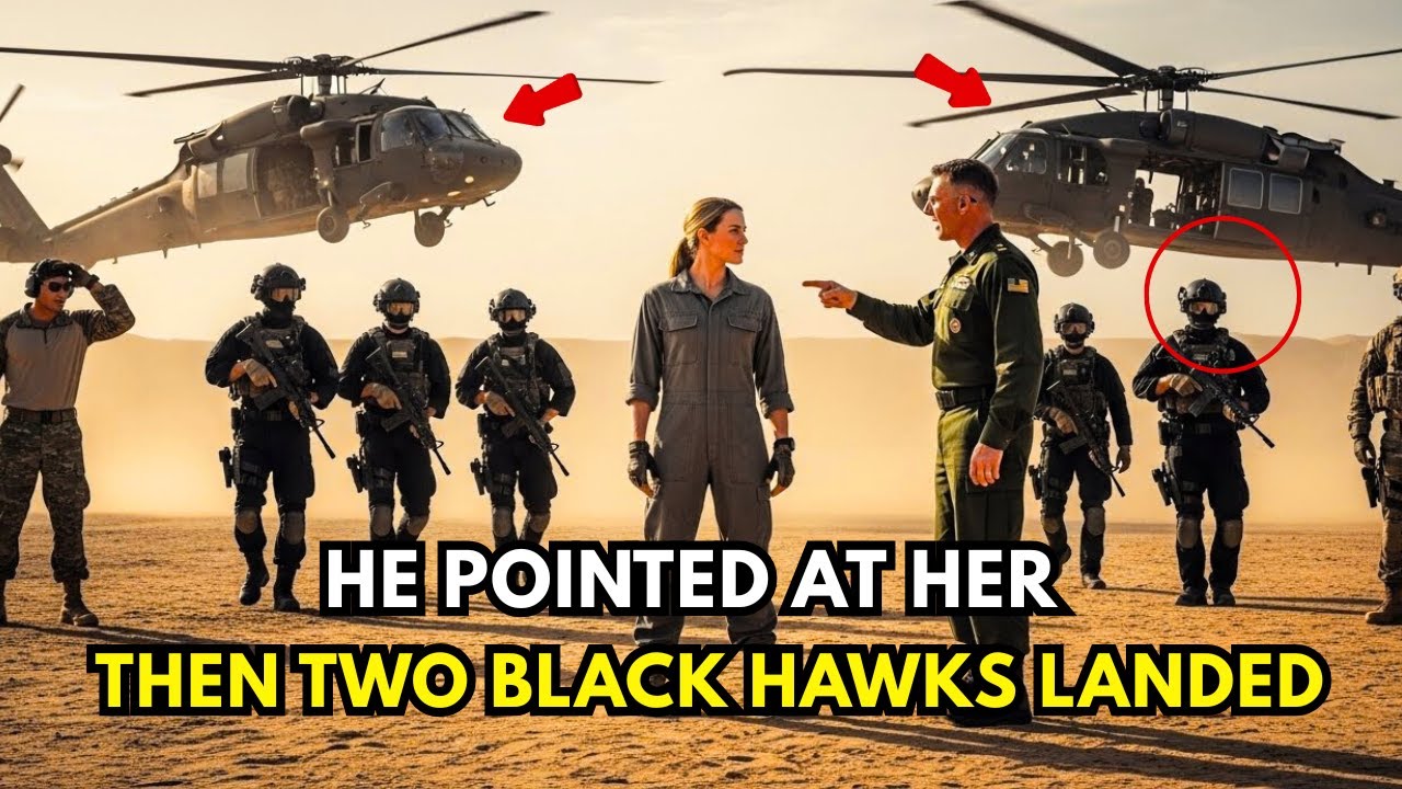 Морские пехотинцы высмеяли помощницу на полигоне, а затем за ней высадились вертолеты Black Hawk ...