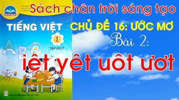 Tiếng Việt lớp 1| Chủ đề 16 Ước mơ| Bài 2 iêt yêt uôt ươt | Sách Chân trời sáng tạo