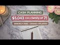 Cash Planning $5,043✨How I Budget for a Family of 7 | Happy Mail from @Hustleandflowsco