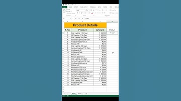 #shorts | Find Products Using Advance Filter in Excel | #exceltips #youtubeshorts