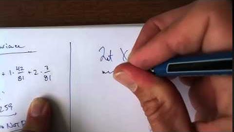 Expectation and Variance 1