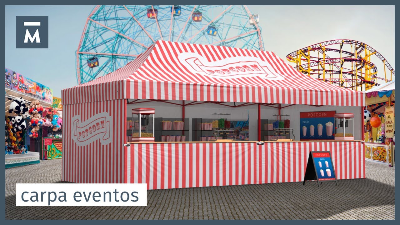 Carpa Plegable puestos de | - YouTube