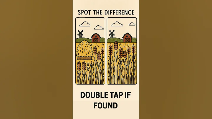 Only 1% Can Spot All 5 Differences in the Wheat Farm! #shortsfeed #shorts