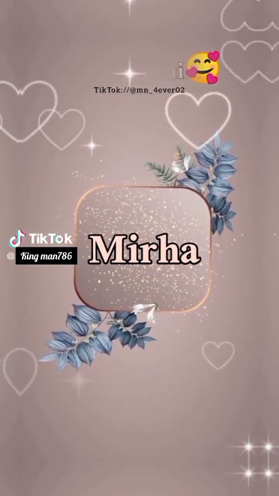 Mirha Fatima name Status ll M Alfaphabad name Status #shorts #youtubeshorts #viralvedio