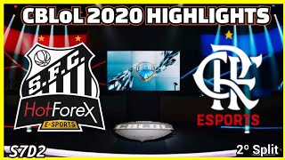 CBLoL 2020 SAN x FLA Highlights | CBLoL 2020 Santos x Flamengo Melhores Momentos.