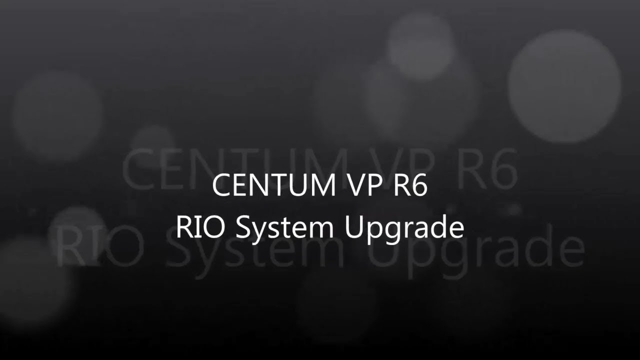 CENTUM VP R6 RIO(Remote Input Output) System Upgrade - YouTube