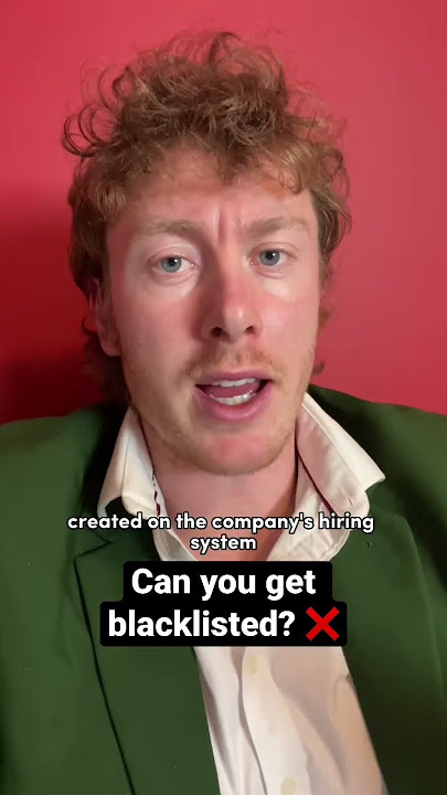 Can you get blacklisted by hiring companies? ❌