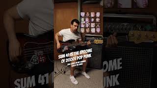Sum 41 is pop punk PERFECTION #sum41 #poppunk #2000s #bassguitar #bass #punkbass #punk #punkrock