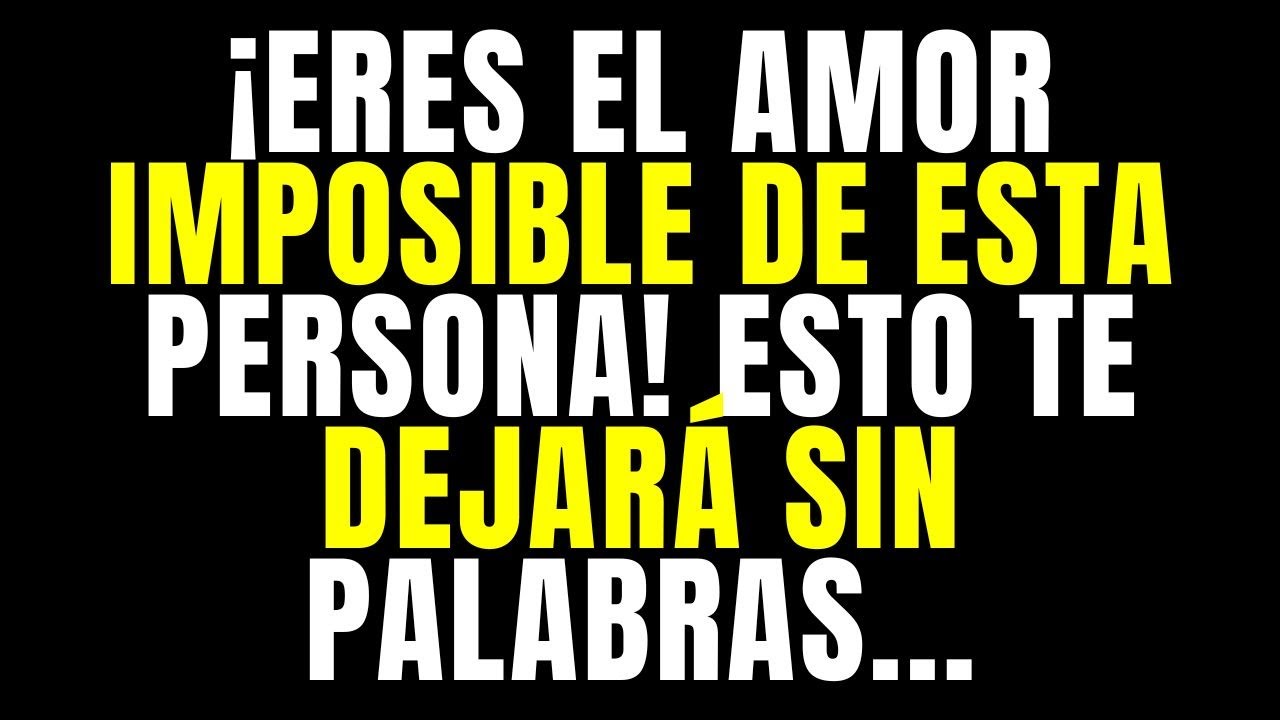 Los ángeles dicen Eres el amor imposible de esta persona Esto te dejará sin pal!...Mensaje del Ángel