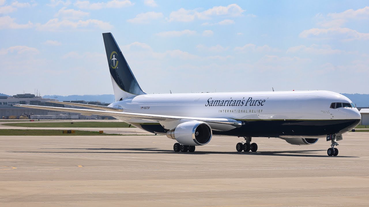 SSSalon様 RARE Samaritan's Purse 767-300 (taxi + takeoff) at Louisville