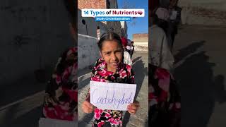 14 Types Of Nutrients