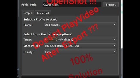 How to solve Video export problem in OpenShot. 100% Solution in 2020