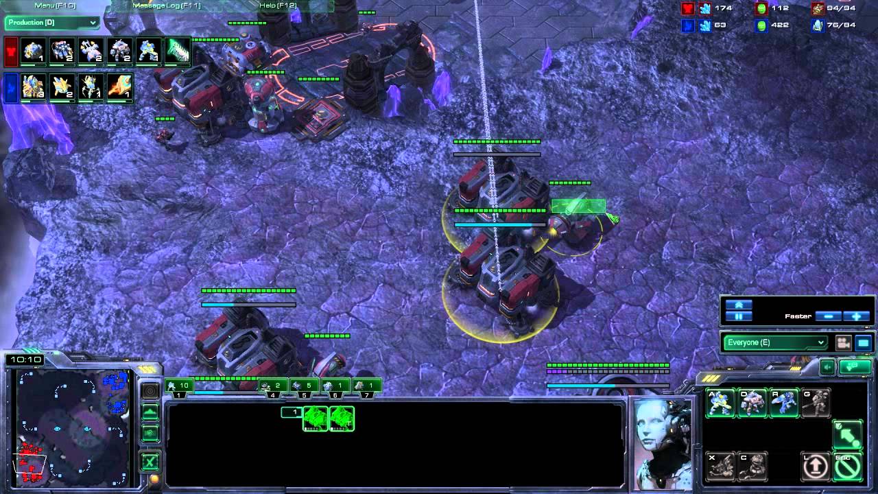 SC2: Defending 2 base colossus timings TvP - YouTube