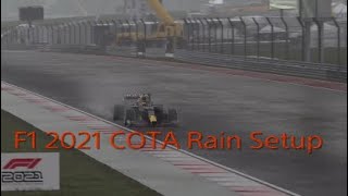 F1 2021 COTA Rain Car Setup