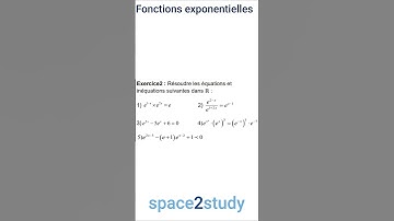 Exercice 2 - Fonctions exponentielles - Série 1 - 2BACSM - Exercices corrigés - 0509 @space2study