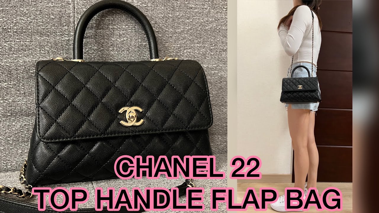 CHANEL 22 TOP HANDLE FLAP BAG : Unboxing / modshots / what fits ?! ❤️ 