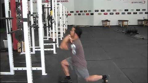 EricCressey.com: Barbell Reverse Lunge w/Front Squat Grip - Pause at Bottom