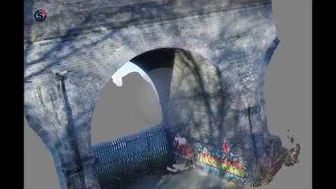 Photogrammetry model of a bridge