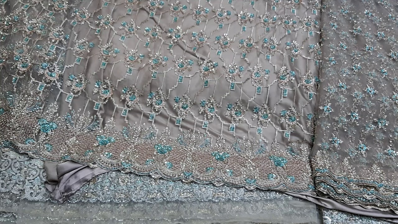 Hand work fabric - YouTube