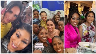 Prince Harry & Meghan in Nigeria: Rita Dominic,Kate Henshaw,Tiwa , Jackie, kings,Bianca...