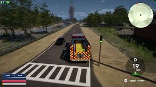 Into The Flames 2 - Engine makes the responses to a working fire