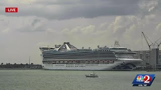 Cruise ship with over 100 sickened by norovirus departs again from Port Canaveral after deep clea...