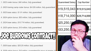 BENGALS FAN BREAKS DOWN JOE BURROW'S NEW CONTRACT DETAILS!!| BREAKING DOWN HIS FULL CONTRACT!!