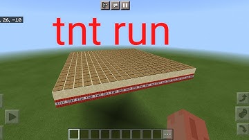 TNT RUN in MINECRAFT BEDROCK | How to make |