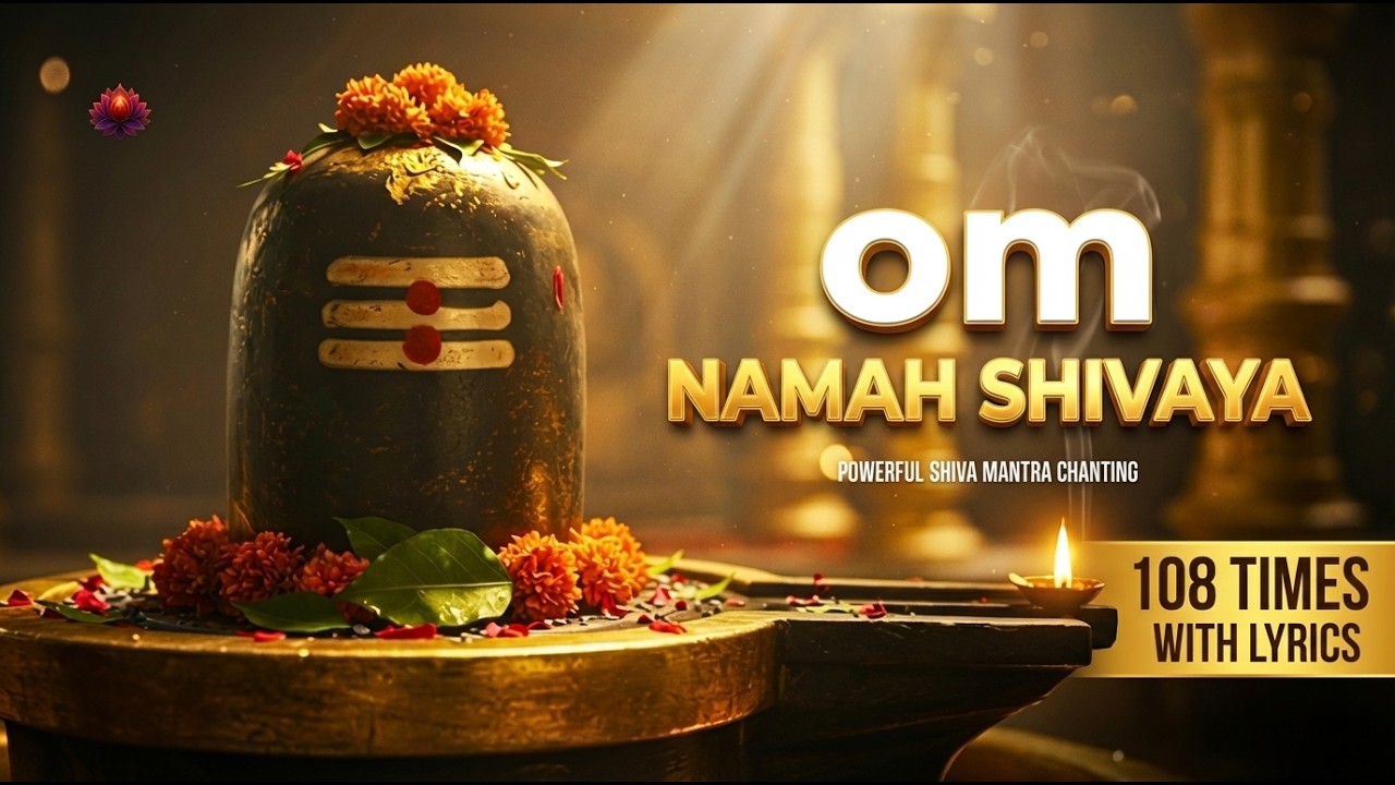 Om Namah Shivaya 108 Times | Most Powerful Shiva Mantra With Lyrics | Shiva Devotional Songs