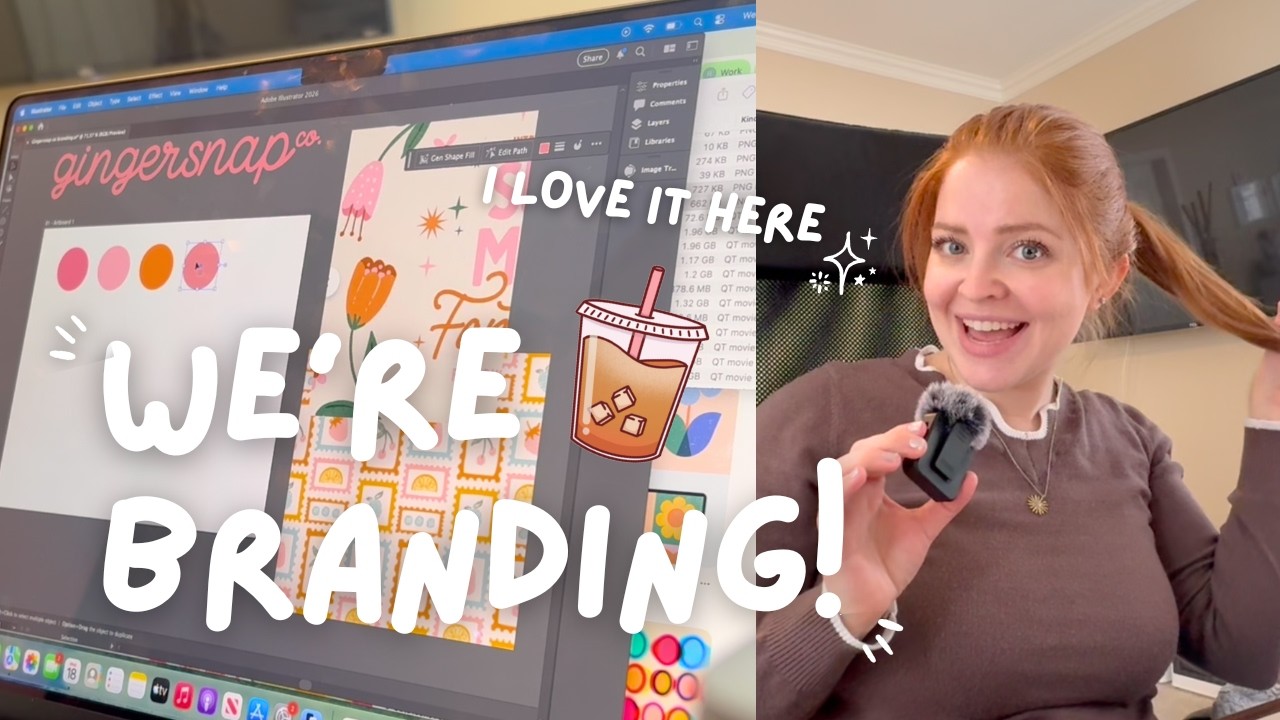 Small business diaries | Branding my small business and unboxing my new cricut!