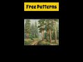 Pine Forest/ Large Cross Stitch Patterns Free PDF/ #shorts