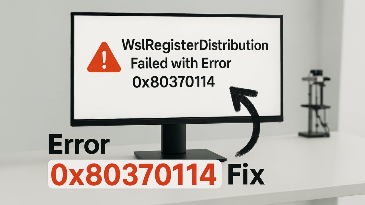 Fix WslRegisterDistribution Failed with Error 0x80370114 - YouTube
