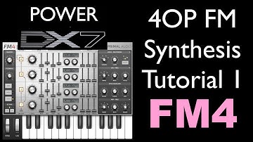 How To Learn Very Basics of FM Synthesis - 4 Operator FM Synth, FM4 Sound Design Tutorial Part 1